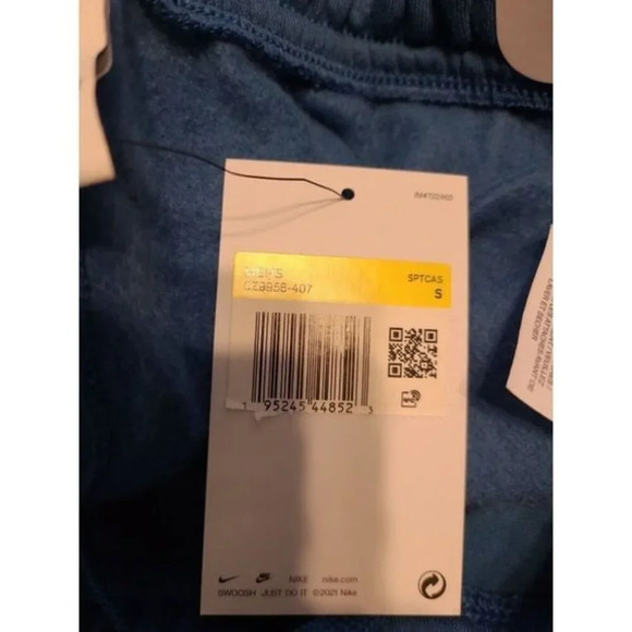 Nike Sportswear Fleece Cargo Shorts Blue Pockets Mens Size Small CZ9956-407 NWT - Picture 10 of 10